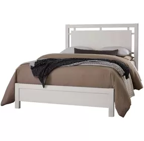 Lodge and Loft Soft White Floating Panel Bedroom Set
