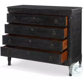 Tate Weathered Black Chest