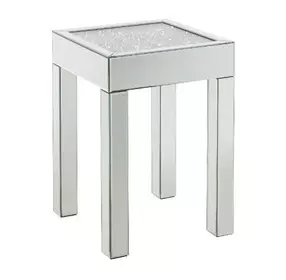Noralie Silver Small Square End Table