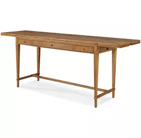 Martha Brown Rectangular Flip Top Console Table