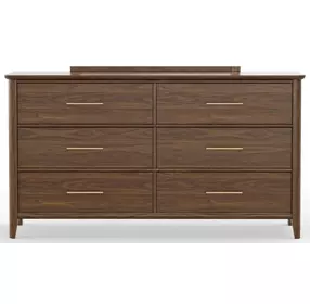 Nordhaven Nordic Walnut 6 Drawer Dresser