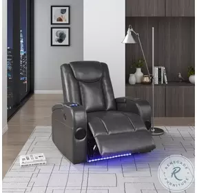 Turbo Gray Power Recliner