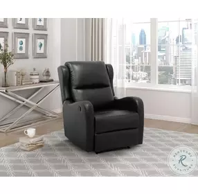 Durant Black Recliner