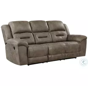 Hazen Brown Double Reclining Living Room Set
