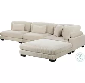 Traverse Beige 4 Piece Modular Sectional
