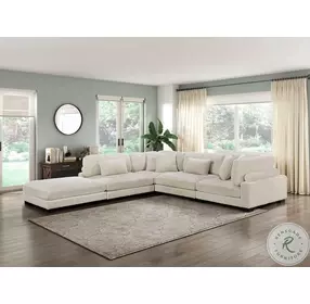 Traverse Beige Ottoman