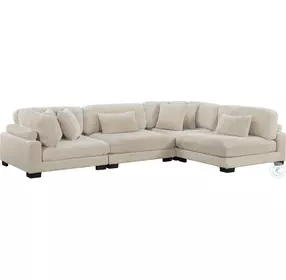 Traverse Beige 4 Piece L Shape Modular Sectional