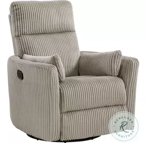 Traverse Taupe Swivel Recliner
