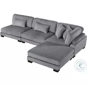 Traverse Gray 4 Piece Modular Sectional