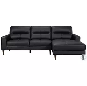 Lewes Black 2 Piece Sectional
