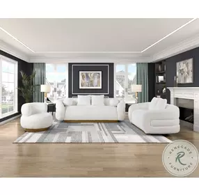 Novella White Swivel Chair