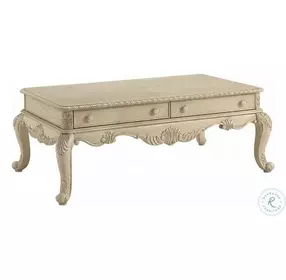 Ragenardus Antique White Rectangular Occassional Table Set