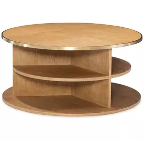Hunter Brown Round Cocktail Table
