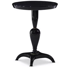 Watkins Black Round Side Table
