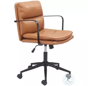 Birao Brown Adjustable Swivel Office Chair