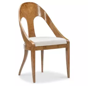 Arden White Upholstered Arm Chair