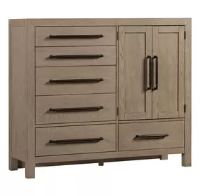 Cornerstone French Oak 6 Drawer Gentleman's Chest
