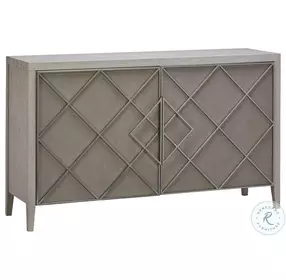Ensemble Crown White Ash And Linen Wrap Credenza