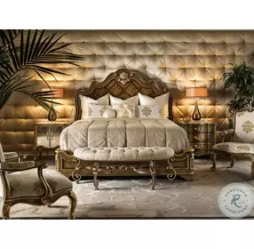 Aria Brown King Panel Bed