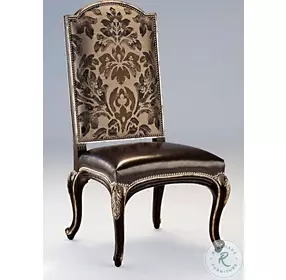 Piazza San Marco Behaus Ebony And Glaze Copper Side Chair