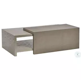 Ensemble Crown White Ash And Linen Wrap Cocktail Table