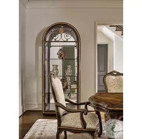 Aria Brown Display Cabinet