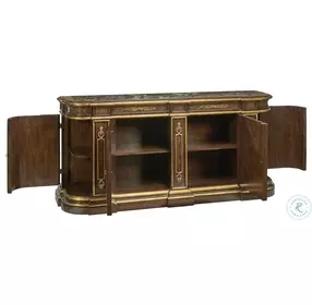 Grand Traditions Crotch Walnut Credenza