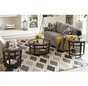Urbana Dark Oak Round End Table