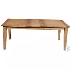 Aspen Iron Brush Antique Natural Extendable Dining Room Set