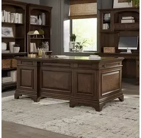 Hartshill Burnished Oak Executive Desk