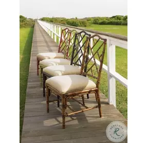 Island Estate Golden Sand And Cilantro Green Ceylon Side Chair