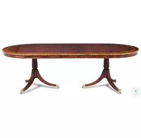 Cardiff Crotch Mahogany Extendable Dining Table