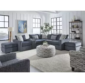 Universal Denim Blue 93" Sofa