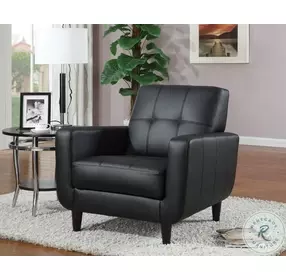 Aaron Black Accent Chair