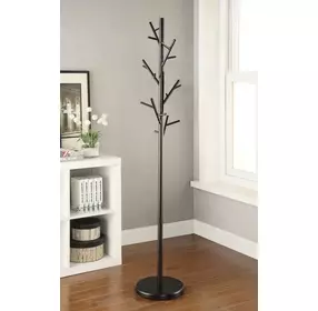 Clover Black 12 Hooks Coat Rack