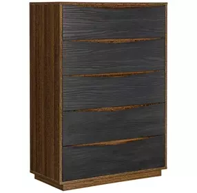 Kayner Charcoal 5 Drawer Chest with LED