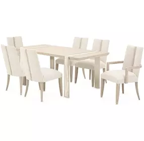 Lotus Bay Sand 100" Extendable Rectangular Narrow Dining Table