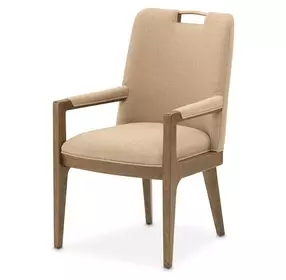 Portrait Toffee Upholstered Dining Arm Chair Set of 2