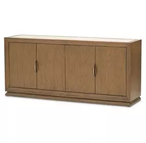Portrait Sienna Brown 4 Door Sideboard with LED