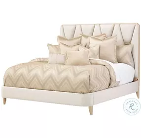 La Rachelle Champagne Upholstered Panel Bedroom Set