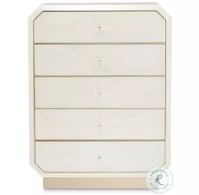 La Rachelle Medium Champagne 5 Drawer Chest