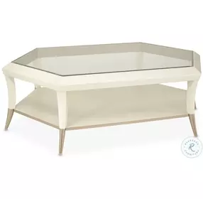 La Rachelle Medium Champagne Hexagon Occasional Table Set