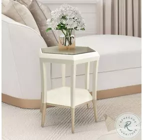 Celeste Medium Champagne And Cream Accent Table
