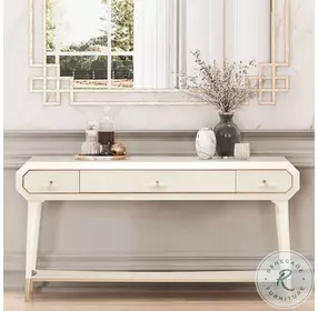La Rachelle Medium Champagne Console Table