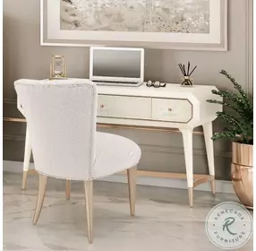 La Rachelle Champagne Vanity Chair