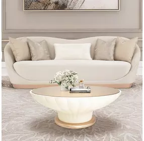 La Rachelle Medium Champagne 100" Sofa