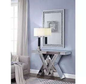 Noralie Silver 47" Rectangular Console Table