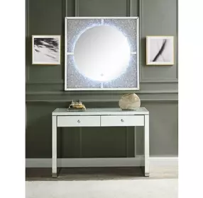 Noralie Silver 47" Rectangular Console Table with Drawer