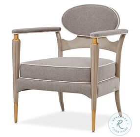 St. Helena Dove Gray and Stratus Accent Chair