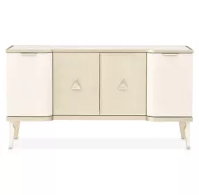 La Marisia Creamy Pearl Sideboard with Adjustable Shelves